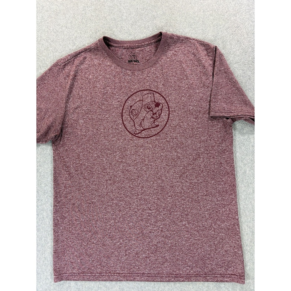 Buc'ees Short Sleeve Performance Tee Shirt (Men's Large) Maroon